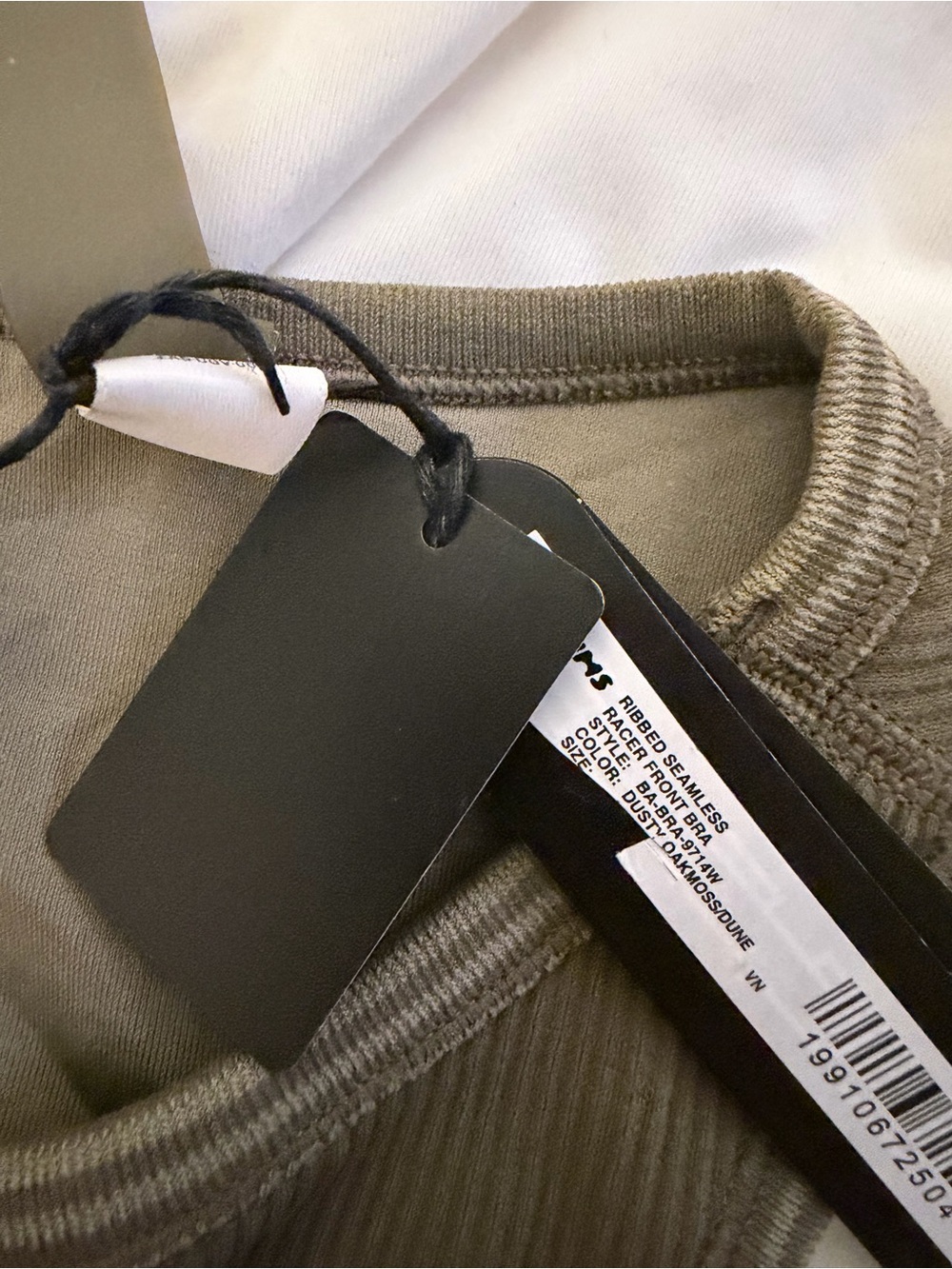 NikeSkims Ribbed Racer front Bra - Picture 2 of 5